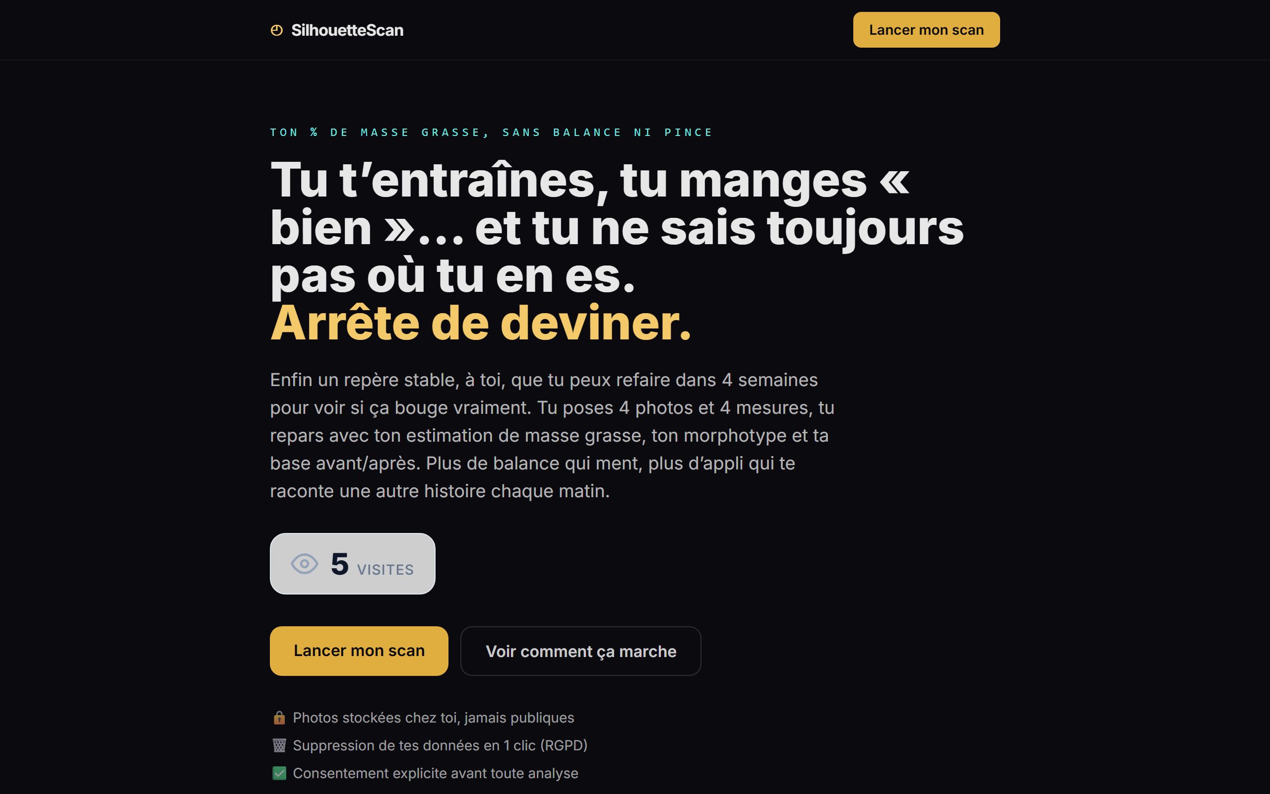 Aperçu de l’interface de SilhouetteScan